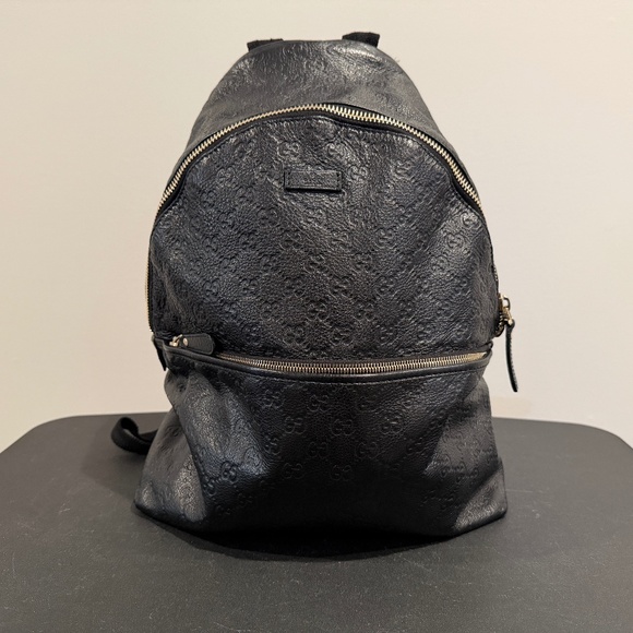 Pre-Owned Leather Gucci Backpack - Picture 1 of 16